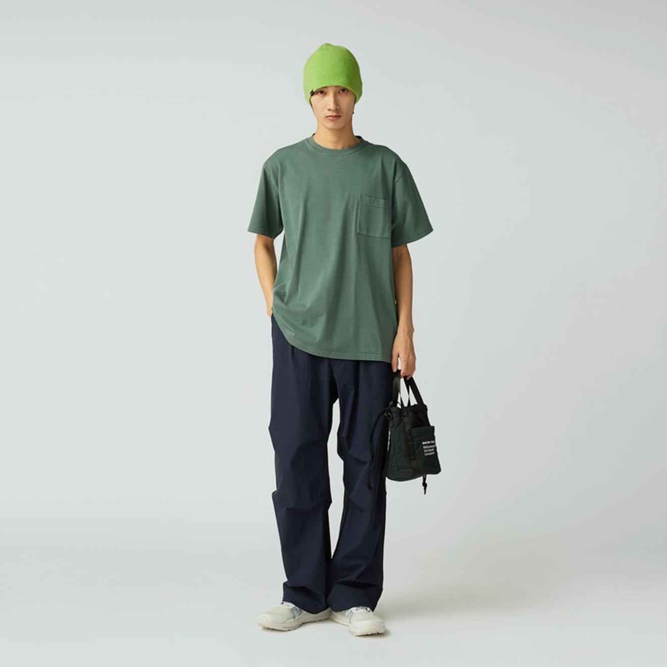 Snow Peak Garment Dyed T-Shirt Dark Green