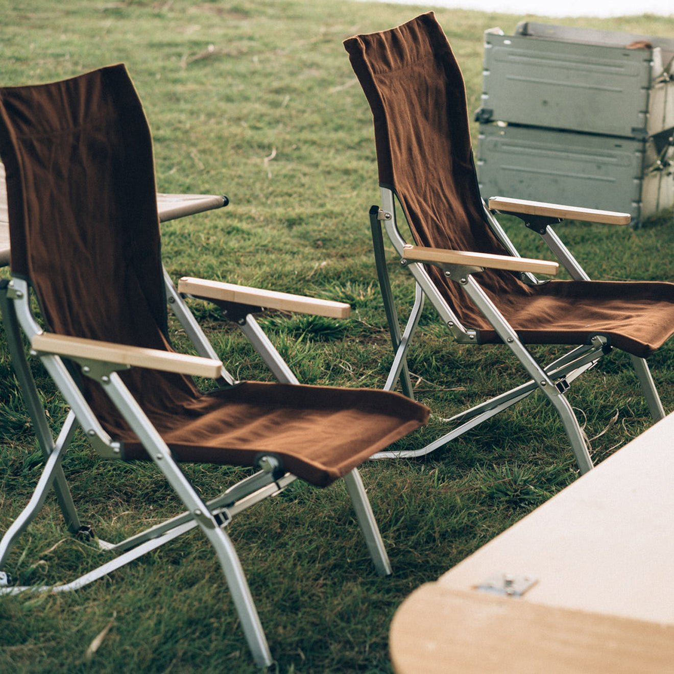 Snow Peak Low Beach Chair Brown - The Sporting Lodge