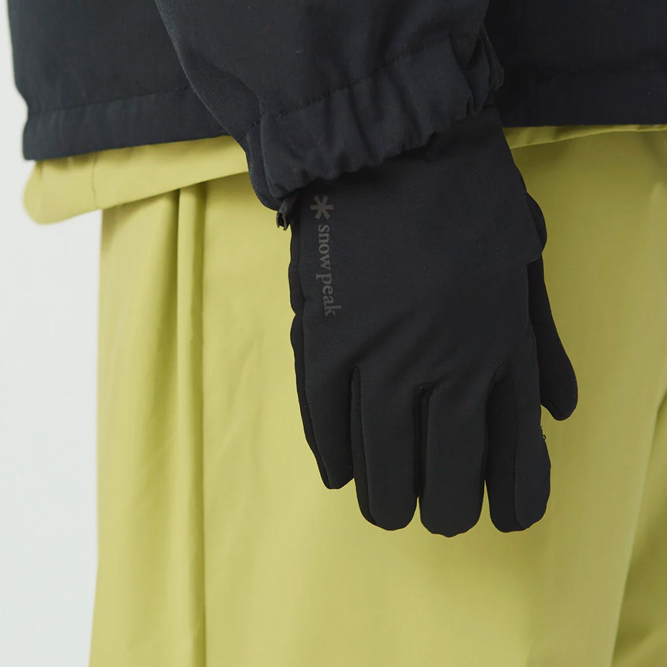 Snow Peak Polartec Power Stretch Gloves Grey - The Sporting Lodge