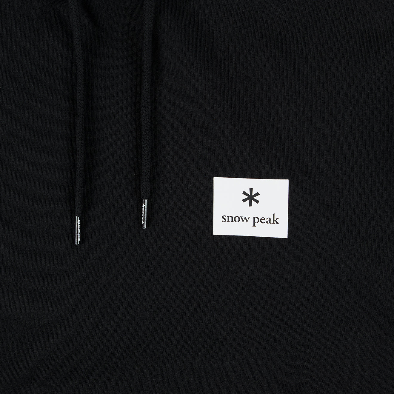 Snow Peak Square Logo Hoodie Black