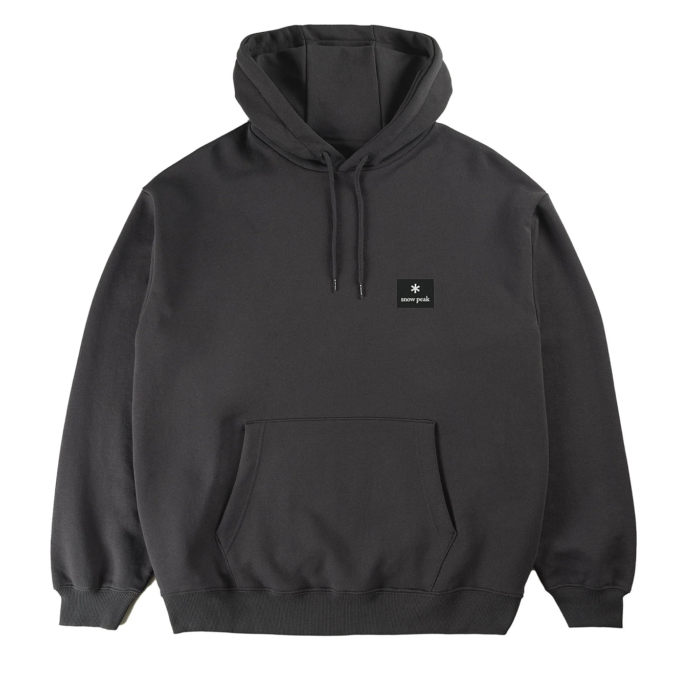 Snow Peak Square Logo Hoodie Charcoal
