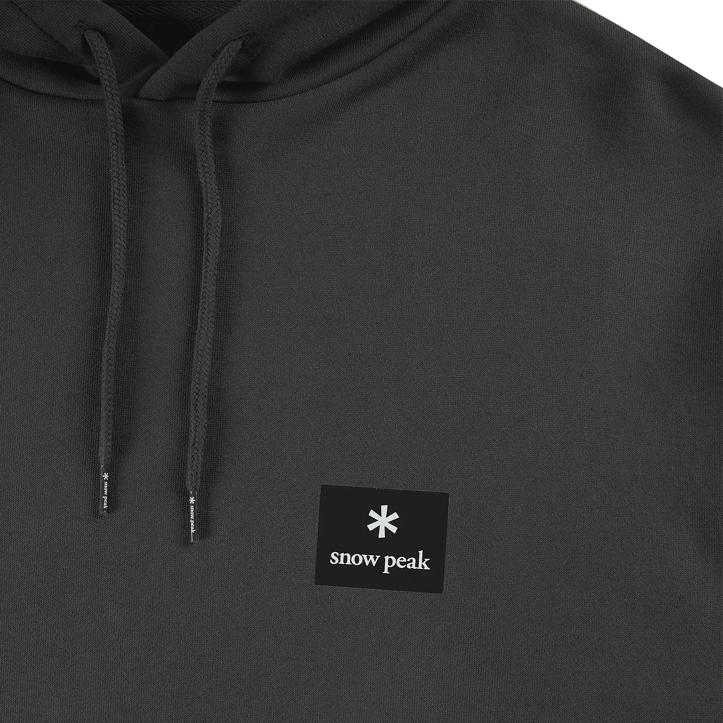 Snow Peak Square Logo Hoodie Charcoal