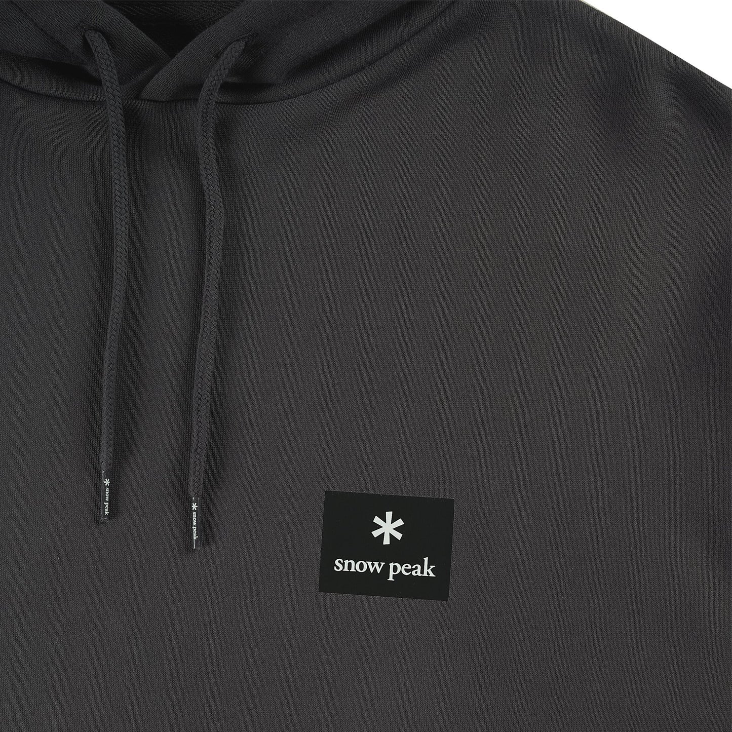 Snow Peak Square Logo Hoodie Charcoal - The Sporting Lodge
