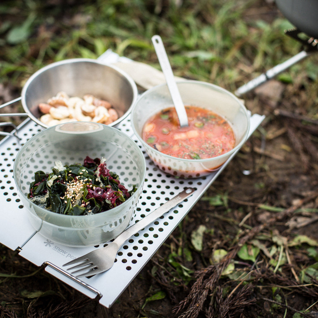 Snow Peak Titanium Fork and Spoon Set - The Sporting Lodge