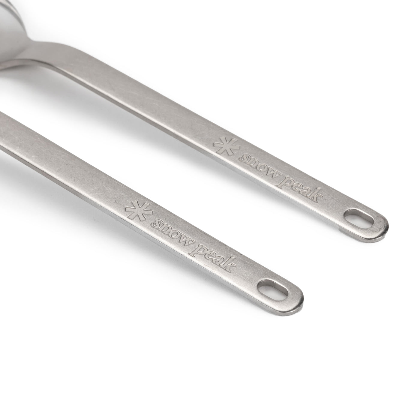 Snow Peak Titanium Fork and Spoon Set - The Sporting Lodge