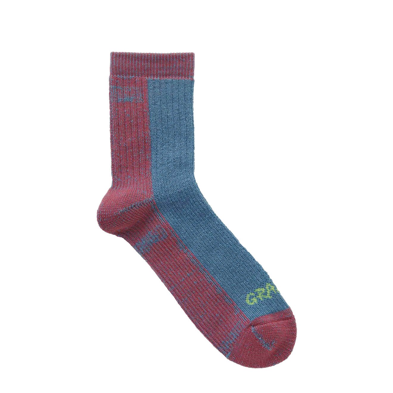 Gramicci 2-Tone Merino Wool Socks Berry - The Sporting Lodge