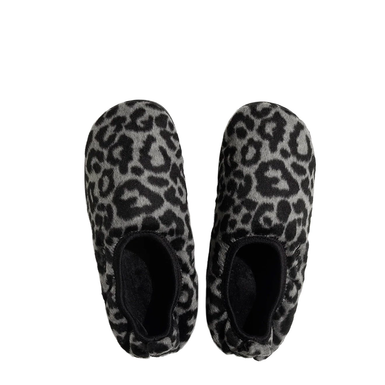 Subu Womens Dots Vamp Slipper Leopard Black - The Sporting Lodge