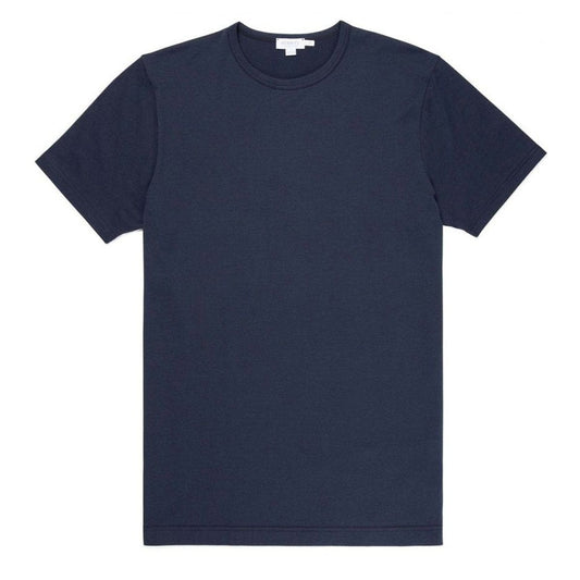Sunspel Classic Crew T-Shirt Navy - The Sporting Lodge