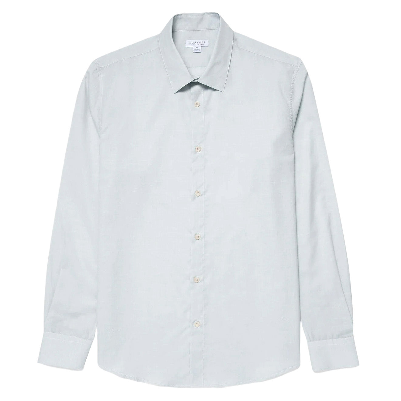 Sunspel Cotton Cashmere Shirt Light Blue - The Sporting Lodge