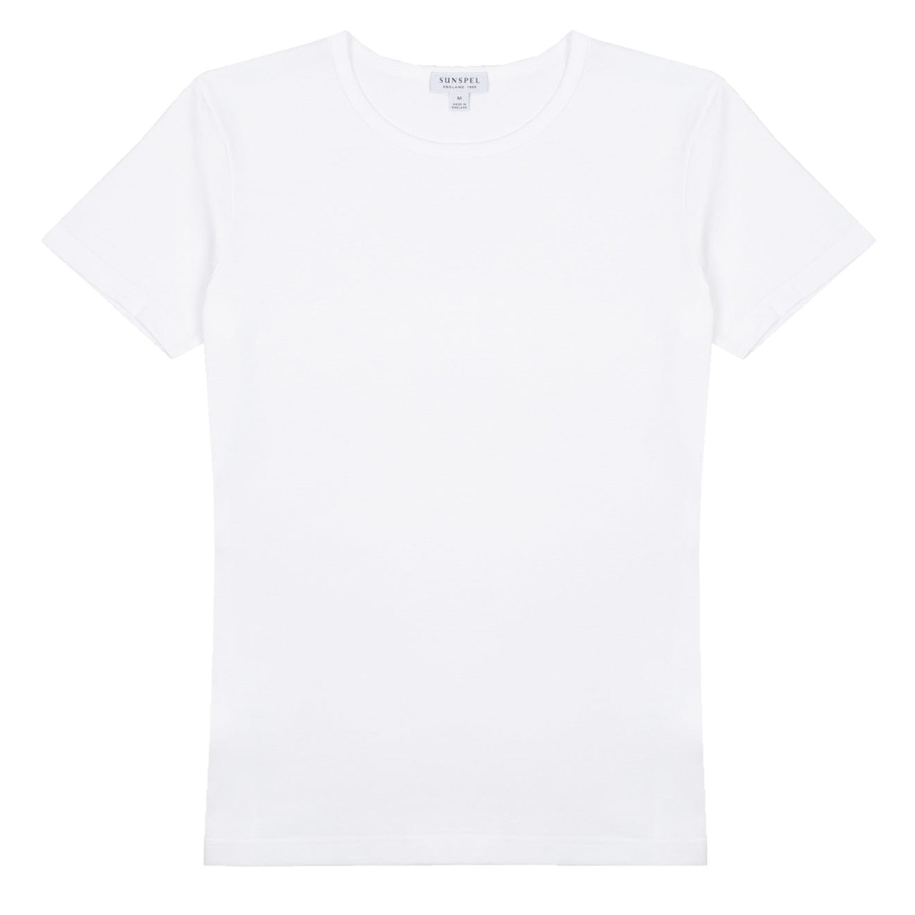 Sunspel Womens Classic T-Shirt White - The Sporting Lodge