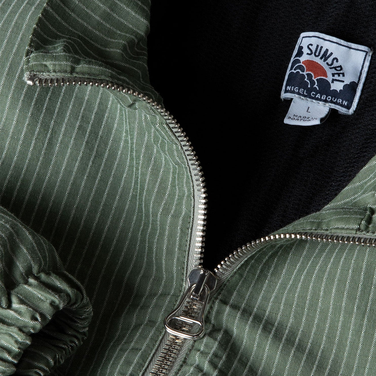 Sunspel x Nigel Cabourn Ripstop Army Jacket Army Green - The Sporting Lodge