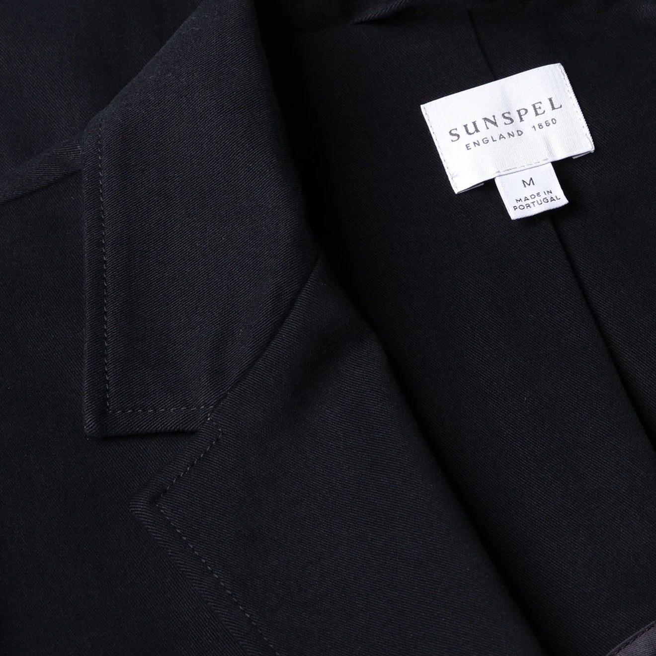 Sunspel Brushed Cotton Blazer Navy - The Sporting Lodge