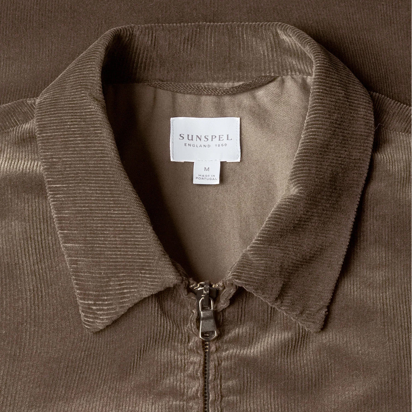 Sunspel Cord Harrington Jacket Bark - The Sporting Lodge