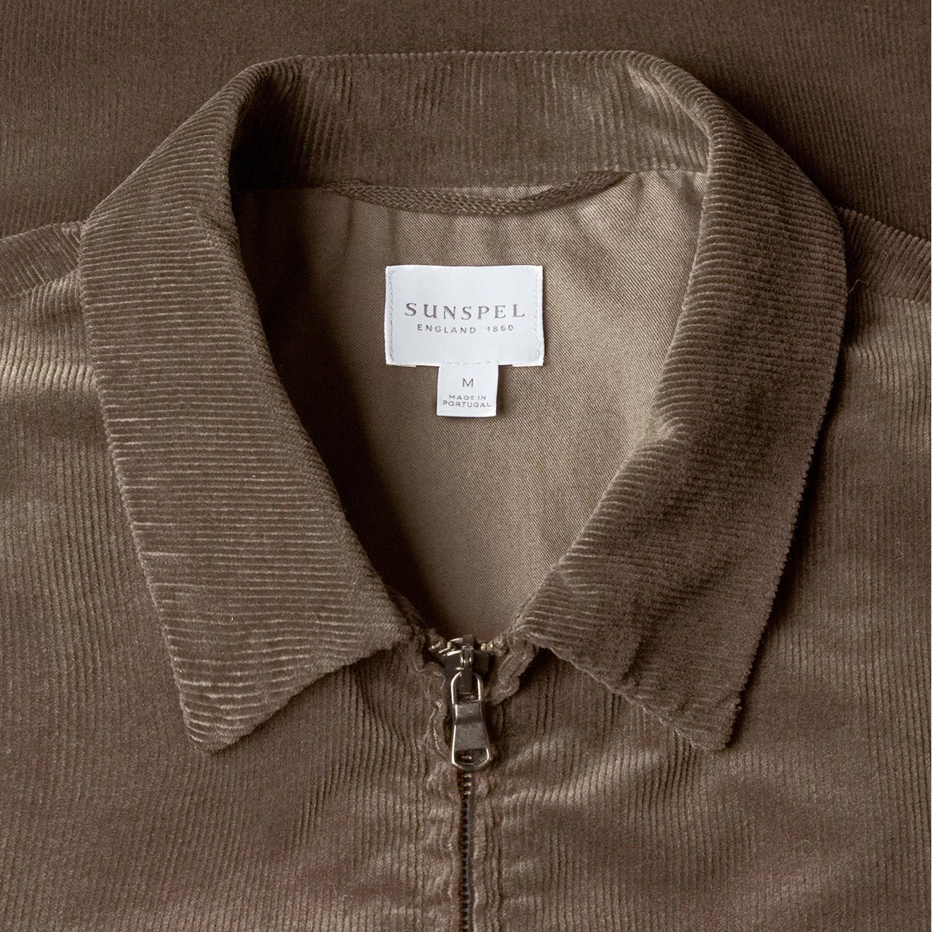Sunspel Cord Harrington Jacket Bark - The Sporting Lodge