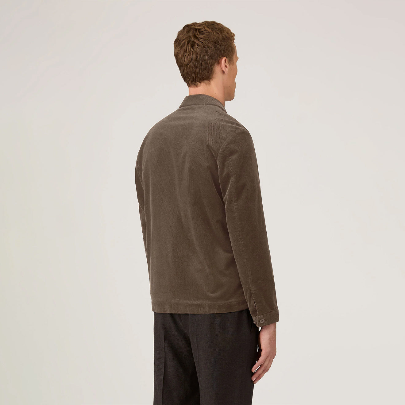 Sunspel Cord Harrington Jacket Bark