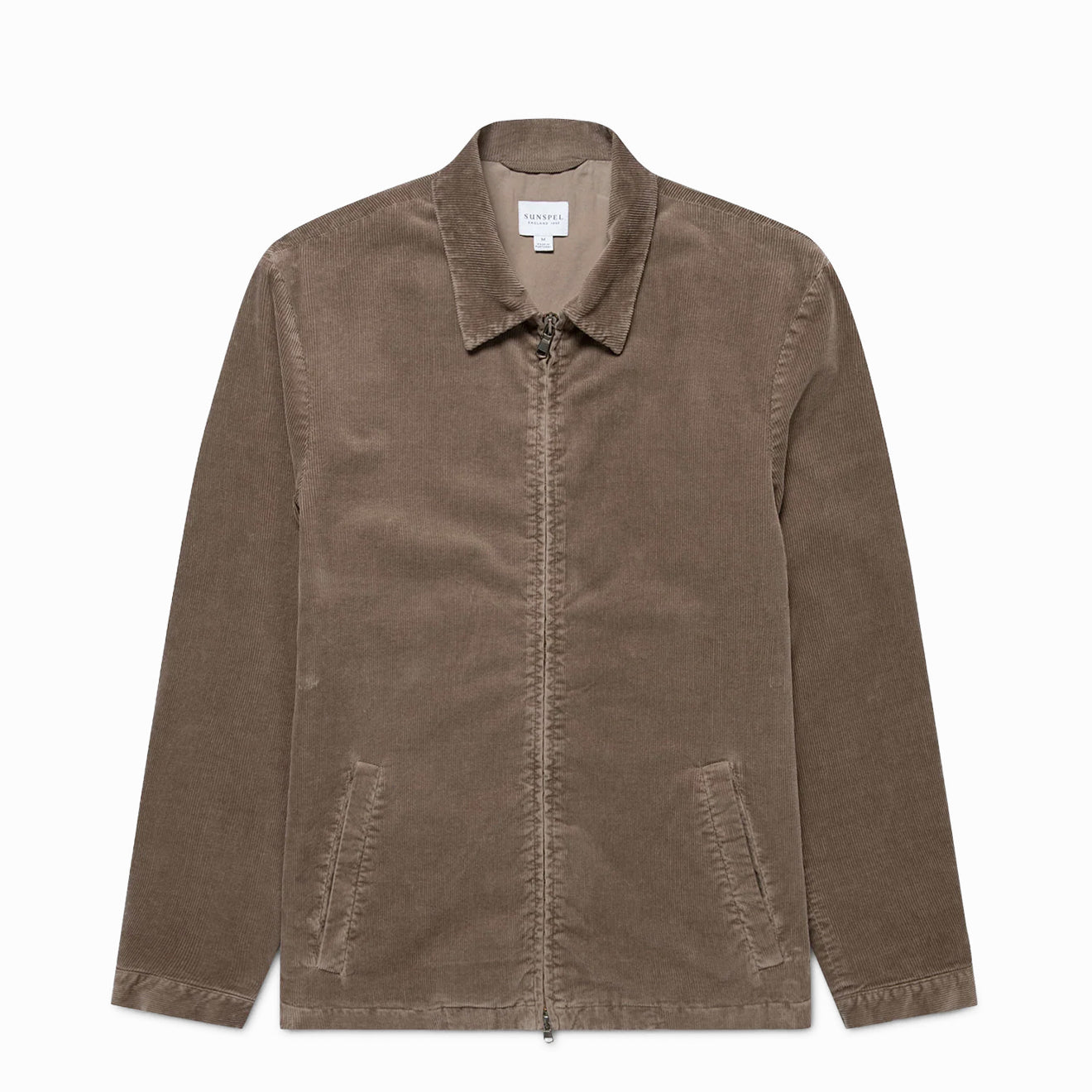 Sunspel Cord Harrington Jacket Bark