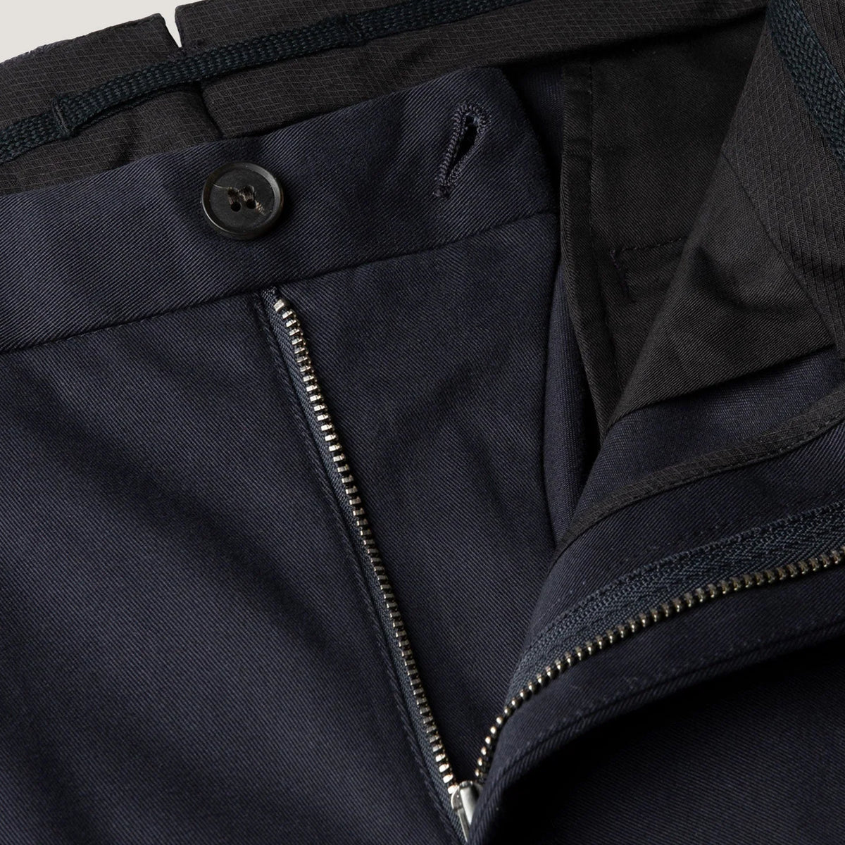 Sunspel Cotton Drill Trouser Navy