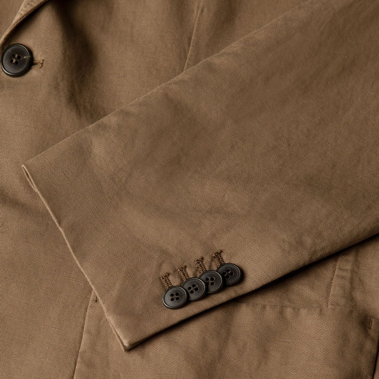 Sunspel Cotton Linen Blazer Dark Cedar
