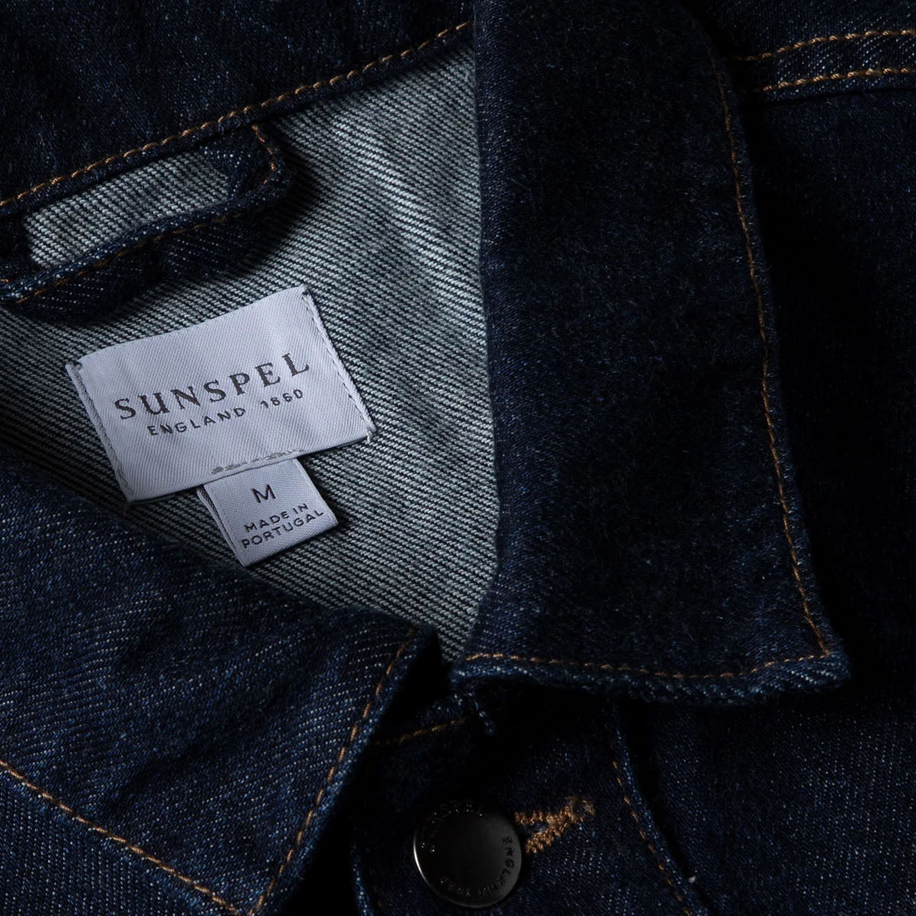 Sunspel Denim Jacket Denim Rinse Wash - The Sporting Lodge