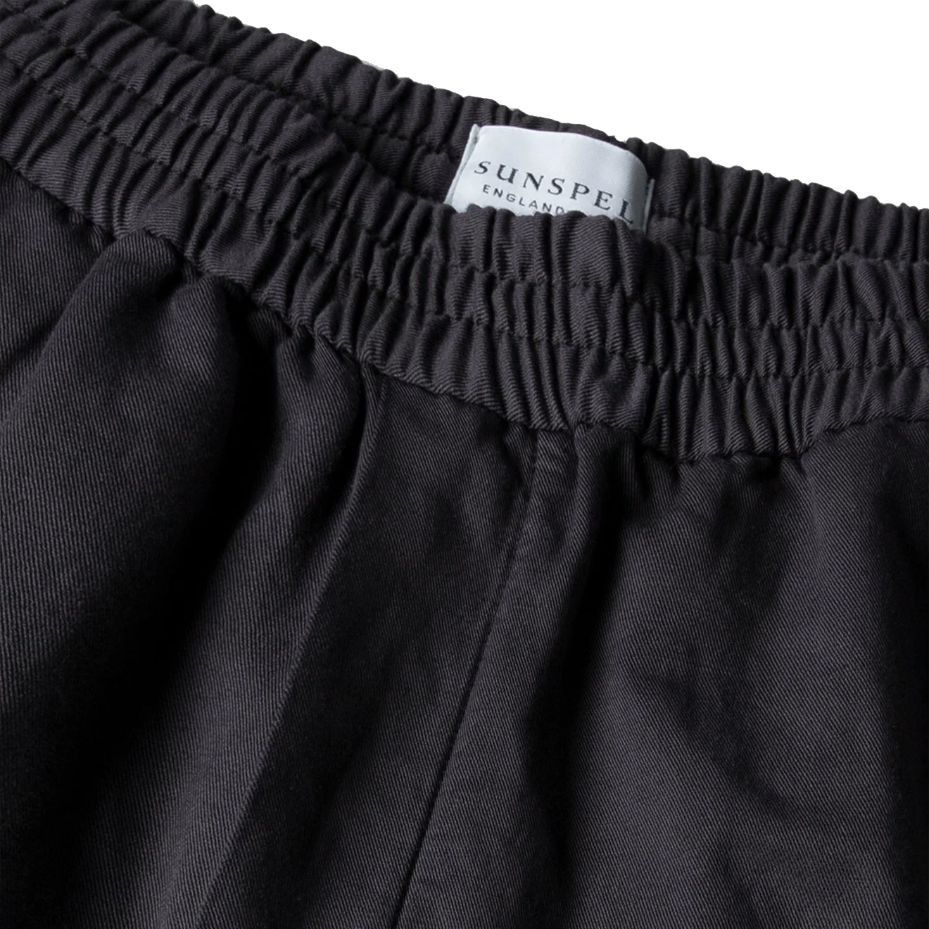 Sunspel Drawstring Short Charcoal - The Sporting Lodge
