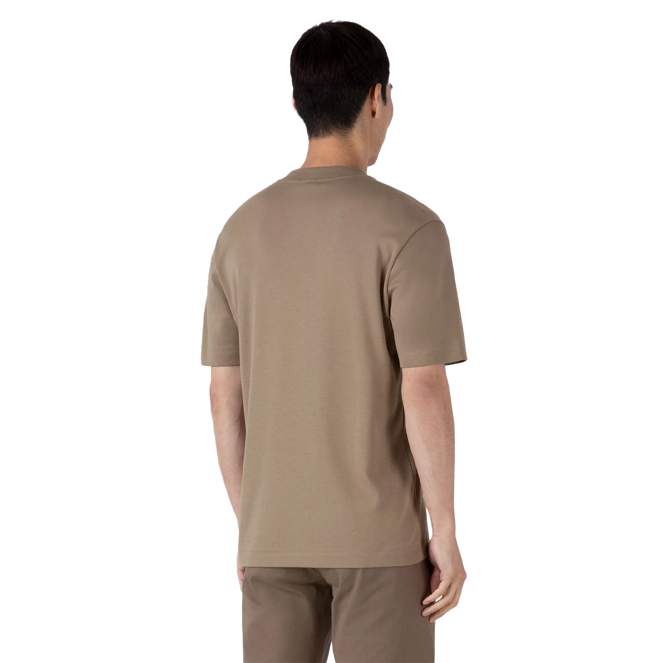 Sunspel Heavy Weight S/S Crew Tee Dark Stone - The Sporting Lodge