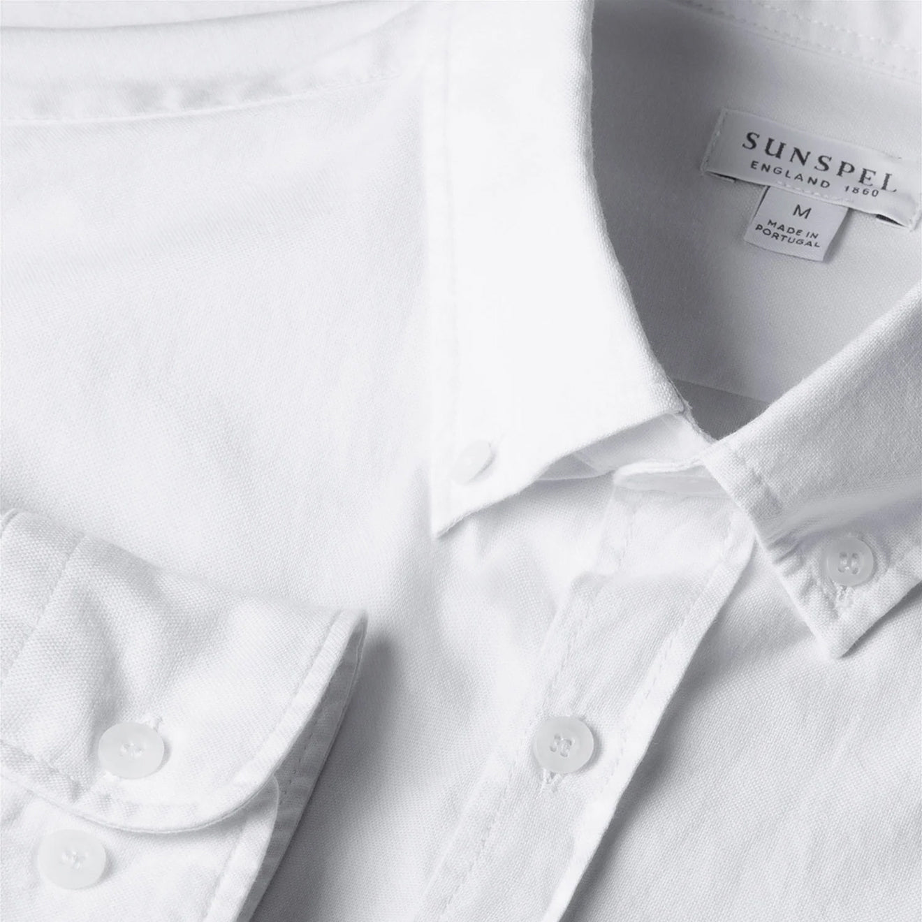 Sunspel L/S Oxford Shirt White - The Sporting Lodge
