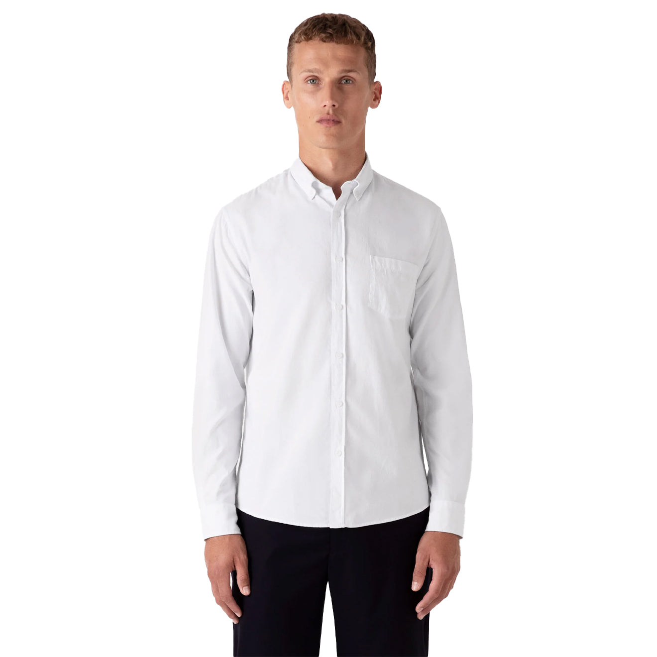 Sunspel L/S Oxford Shirt White - The Sporting Lodge
