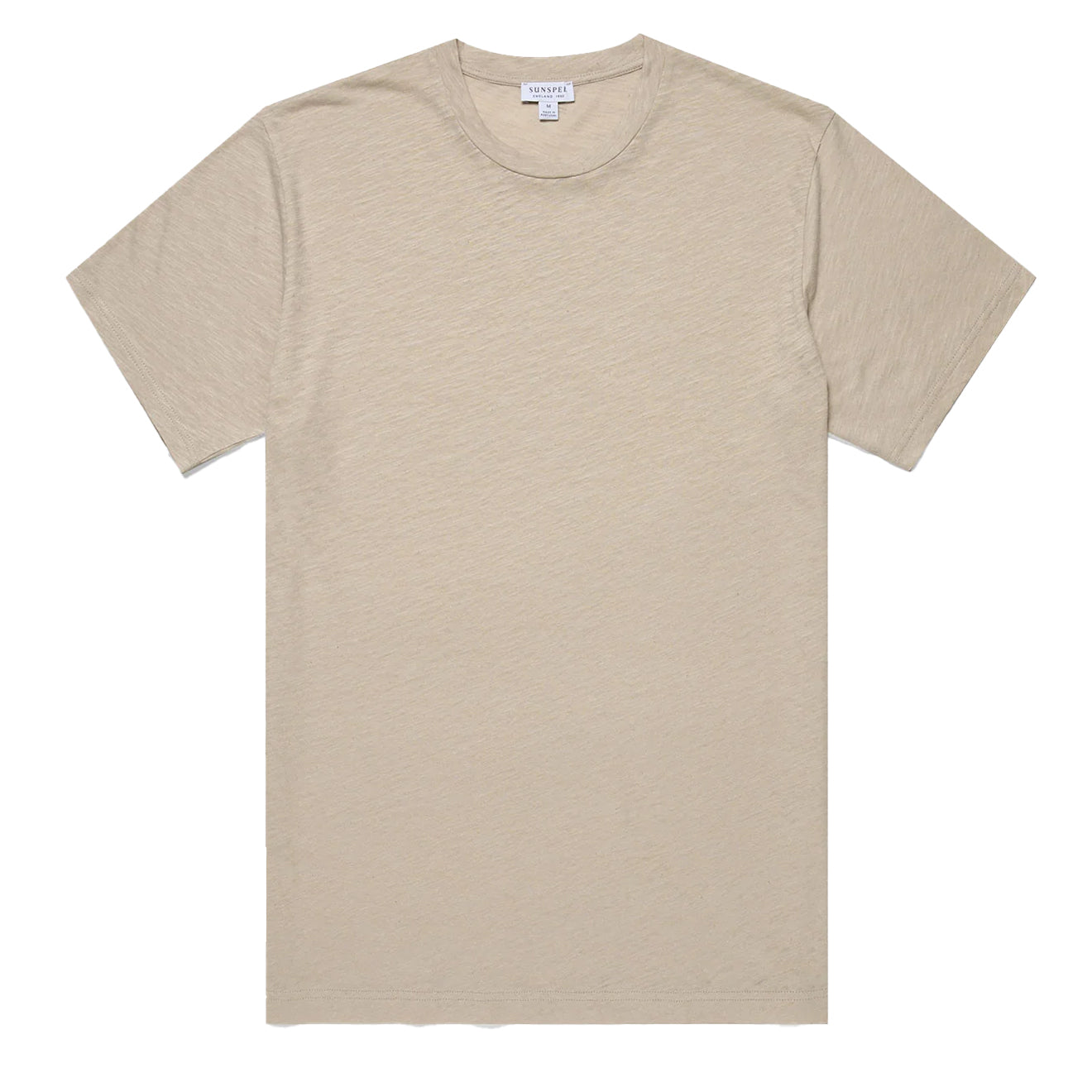 Sunspel Pima S/S Crew Neck Tee Ash Grey