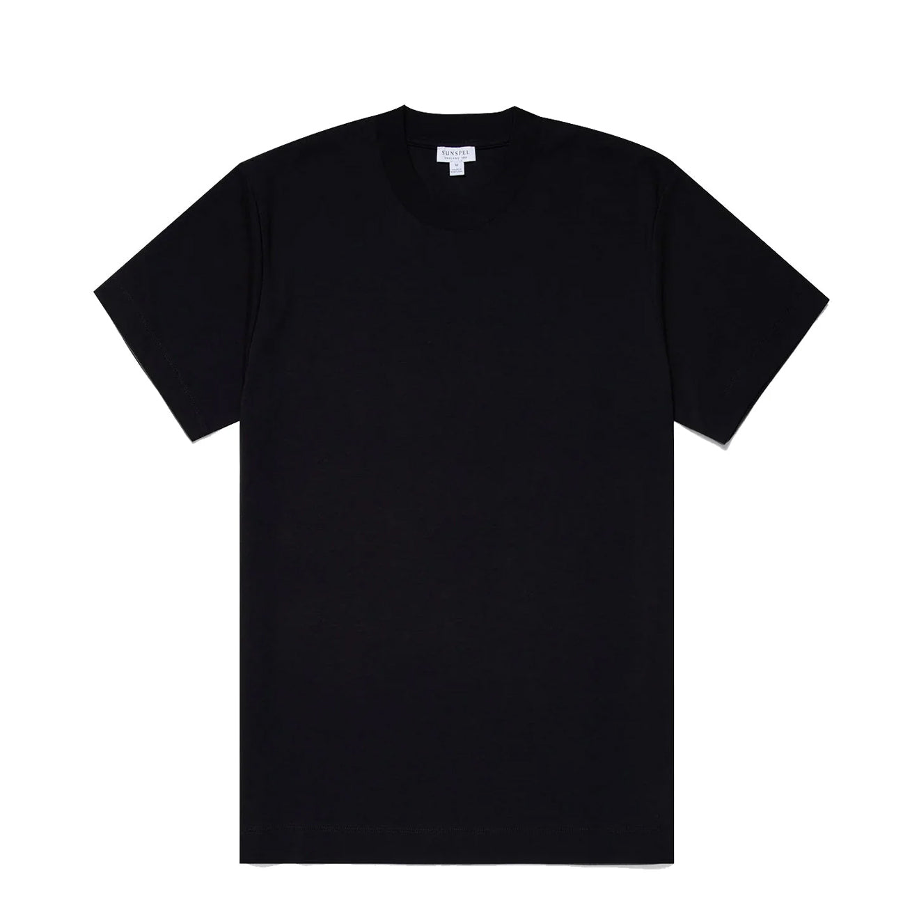 Sunspel Relaxed Fit Heavyweight T-Shirt Black - The Sporting Lodge