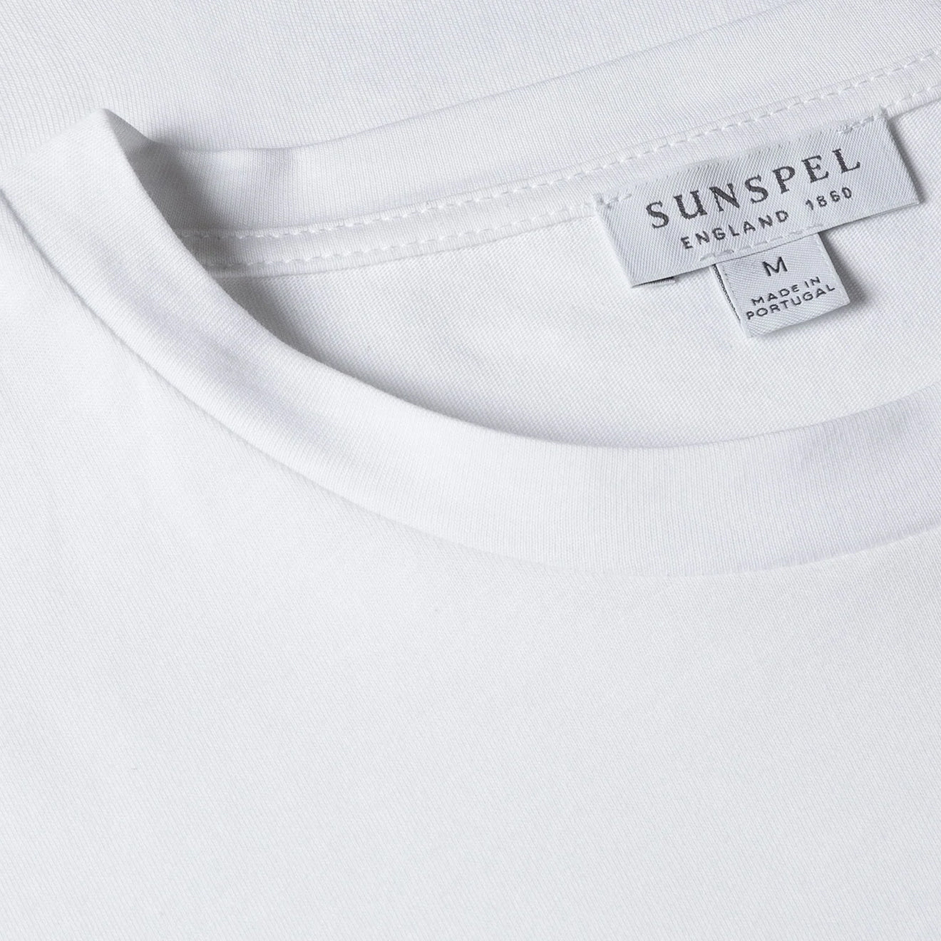 Sunspel Riviera Midweight T-Shirt White - The Sporting Lodge