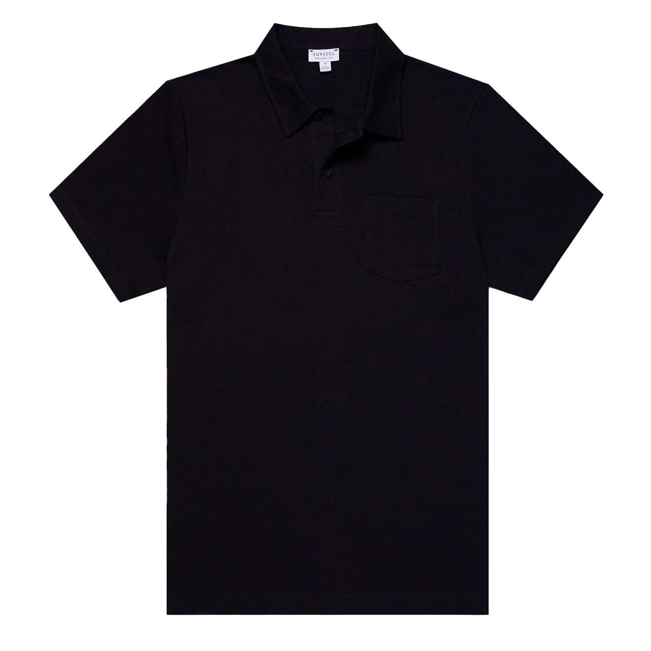 Sunspel Riviera Polo Shirt Midnight Navy - The Sporting Lodge