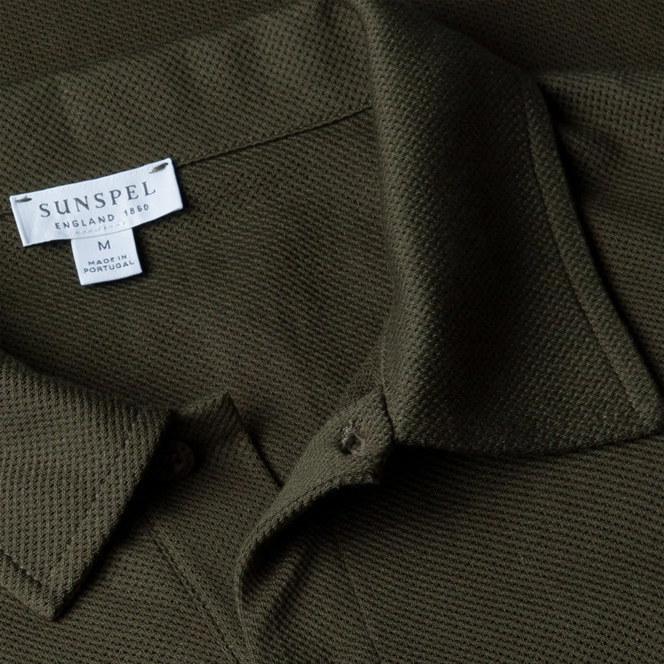 Sunspel Riviera Polo Shirt Pine Green - The Sporting Lodge