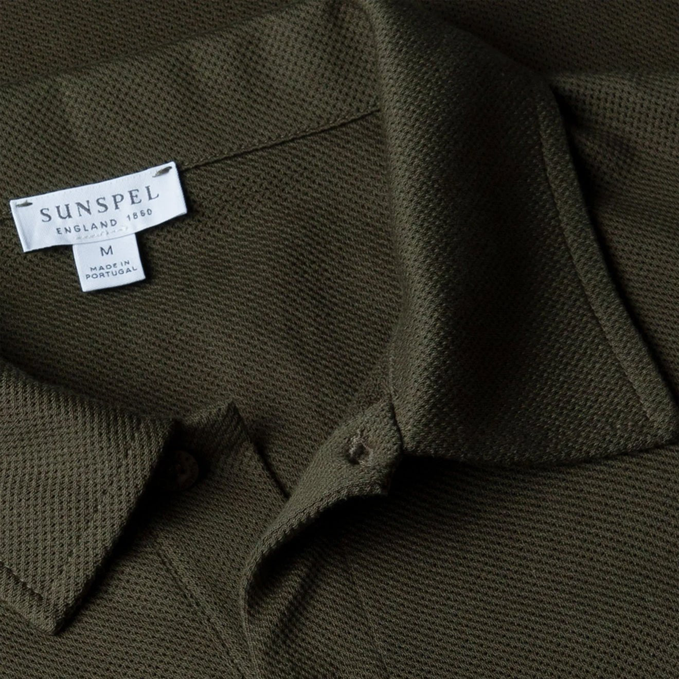 Sunspel Riviera Polo Shirt Pine Green - The Sporting Lodge