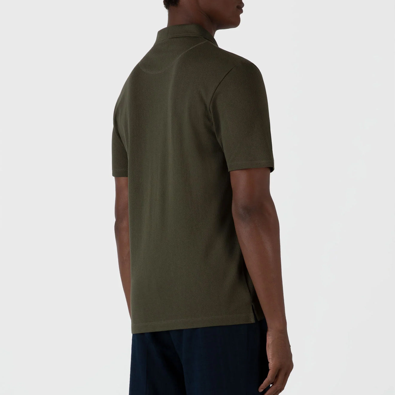 Sunspel Riviera Polo Shirt Pine Green - The Sporting Lodge