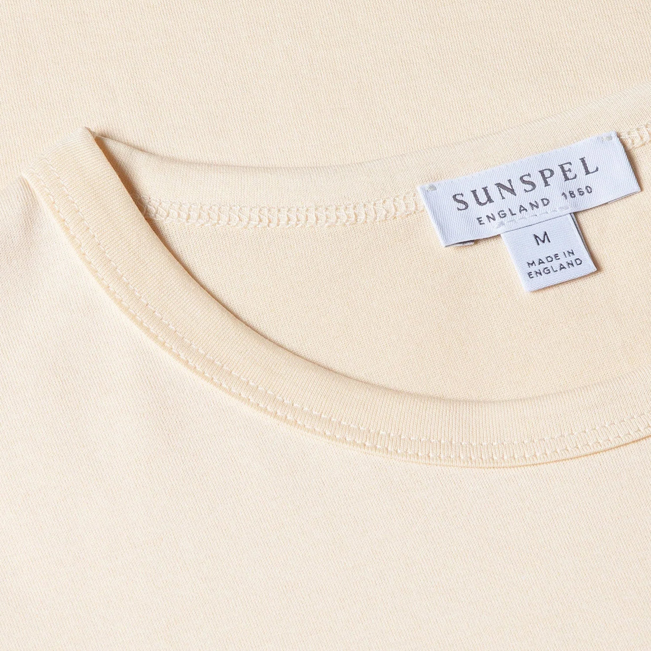 Sunspel S/S Crew Neck T-Shirt Undyed - The Sporting Lodge