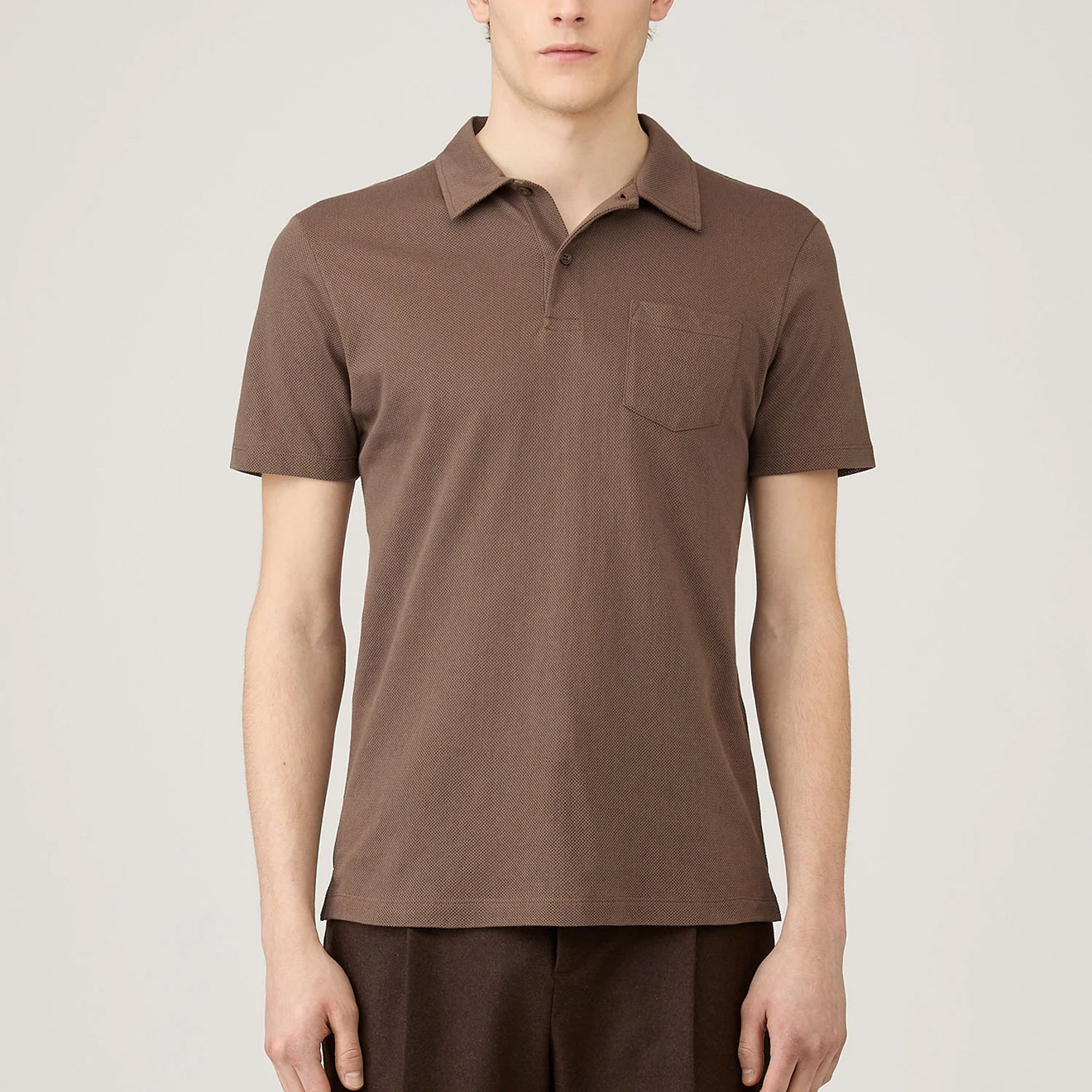 Sunspel S/S Riviera Polo Bark - The Sporting Lodge