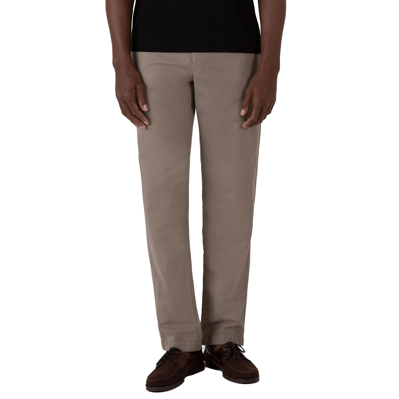 Sunspel Slim Fit Chino Reg Leg Dark Stone - The Sporting Lodge