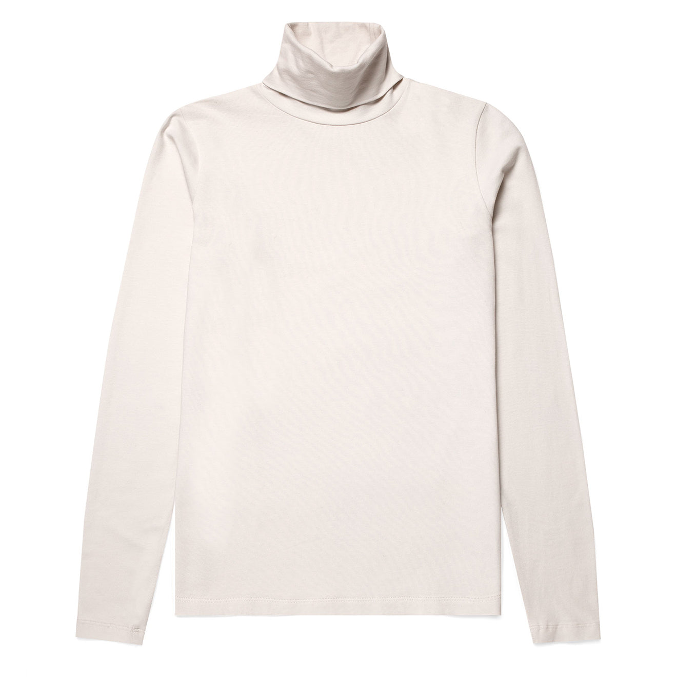 Sunspel Womens L/S Roll Neck Top Ecru - The Sporting Lodge