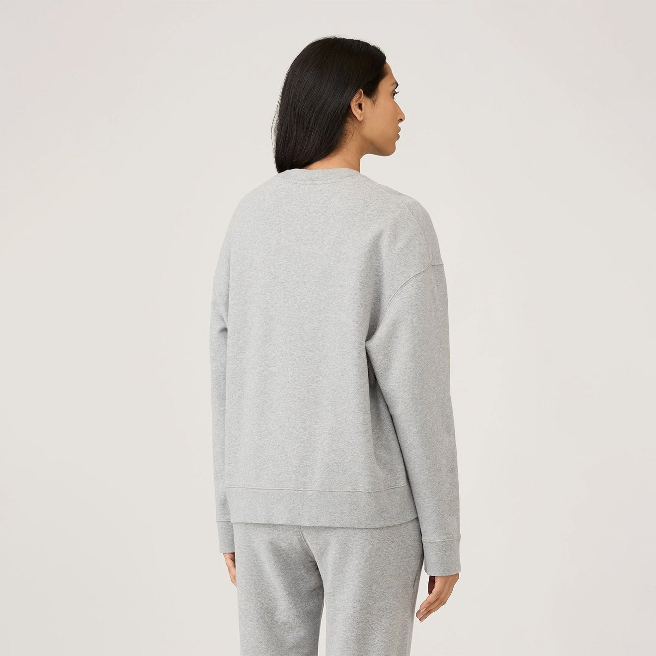 Sunspel Womens Loopback Sweatshirt Pistachio