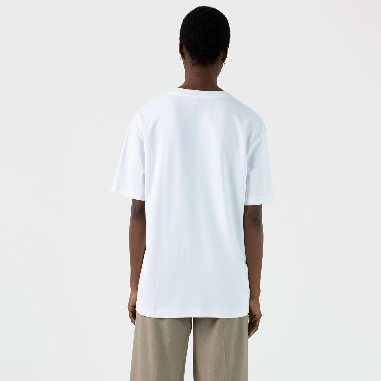 Sunspel Womens Oversized T-Shirt White - The Sporting Lodge