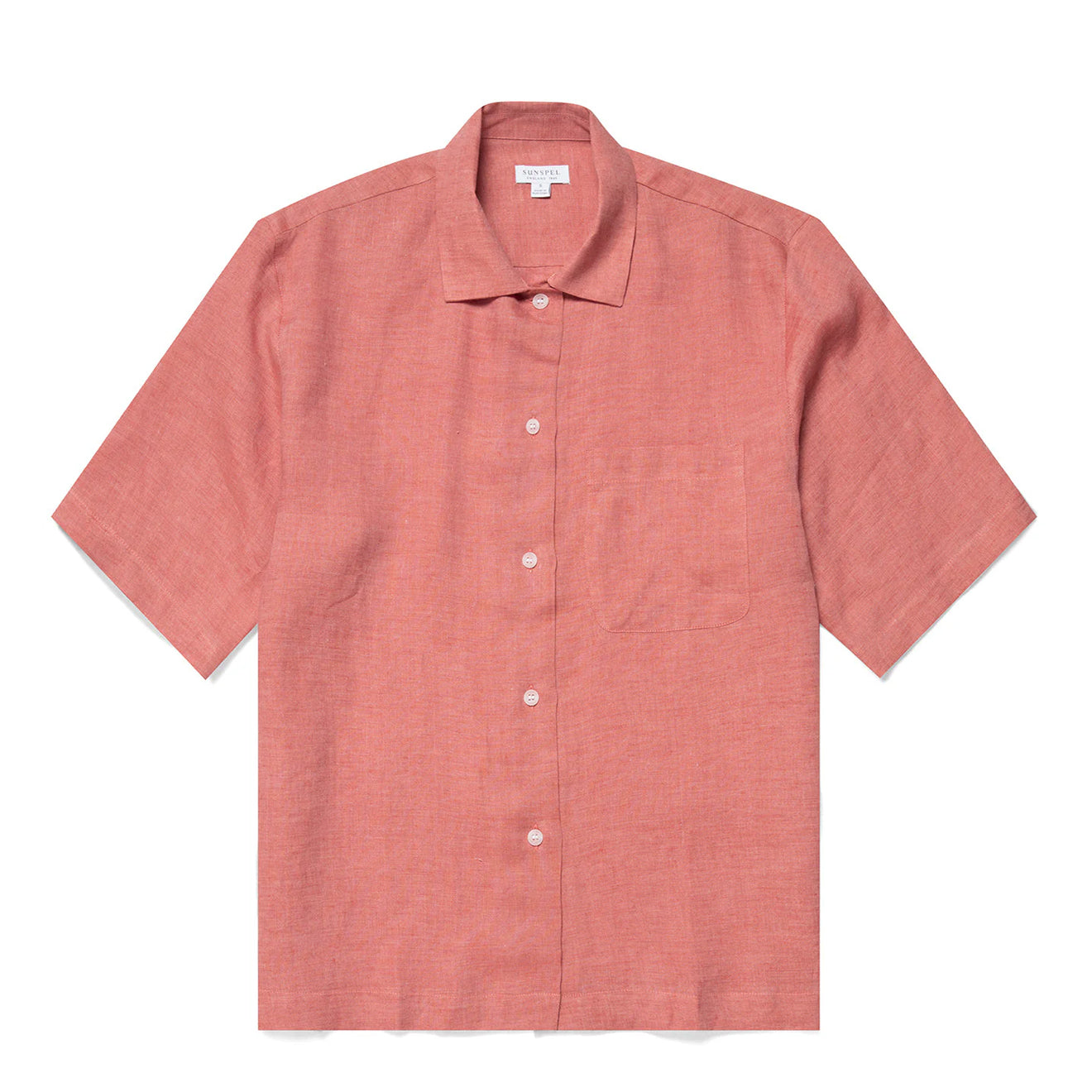 Sunspel Womens S/S Shirt Burnt Sienna - The Sporting Lodge