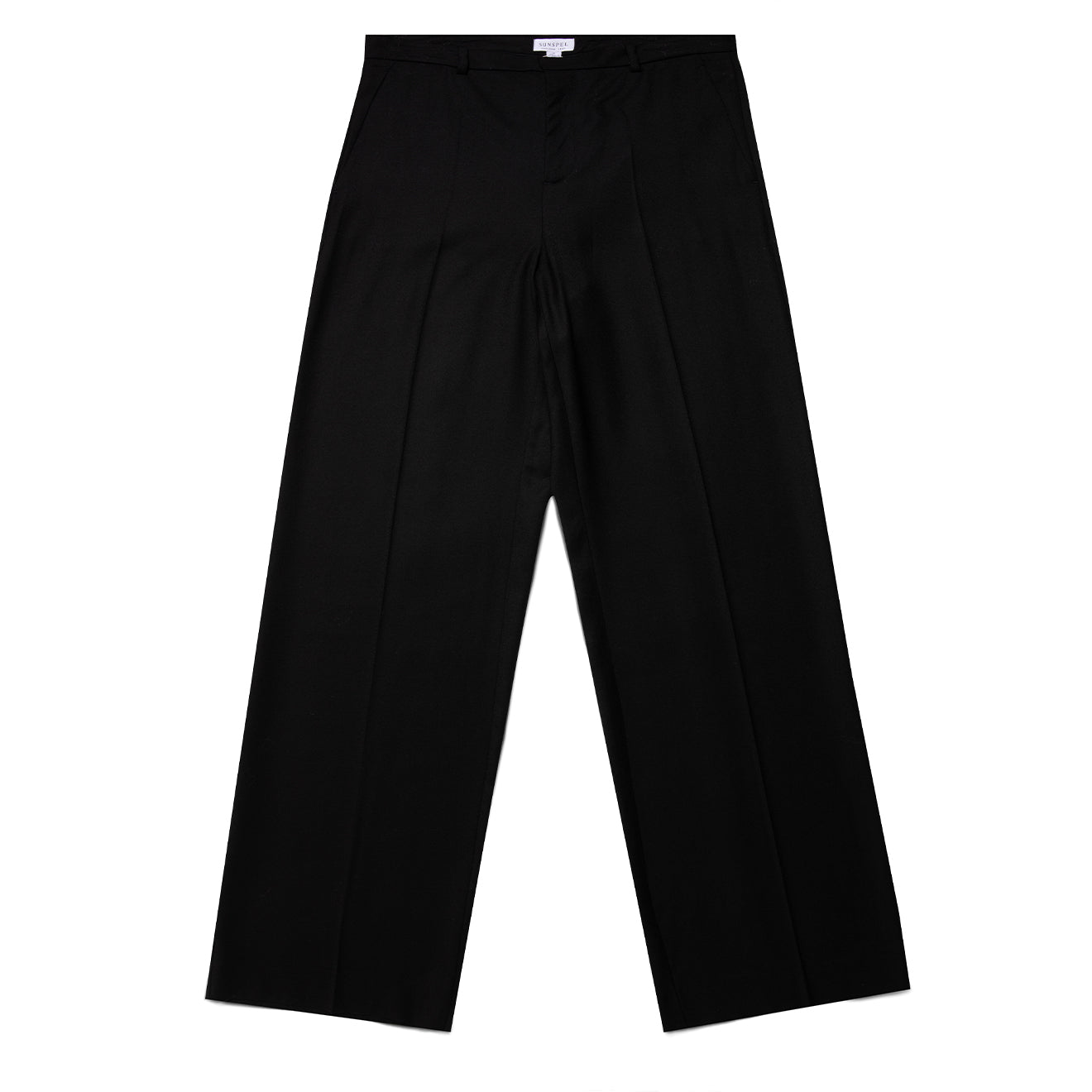 Sunspel Womens Tailored Trouser Black - The Sporting Lodge