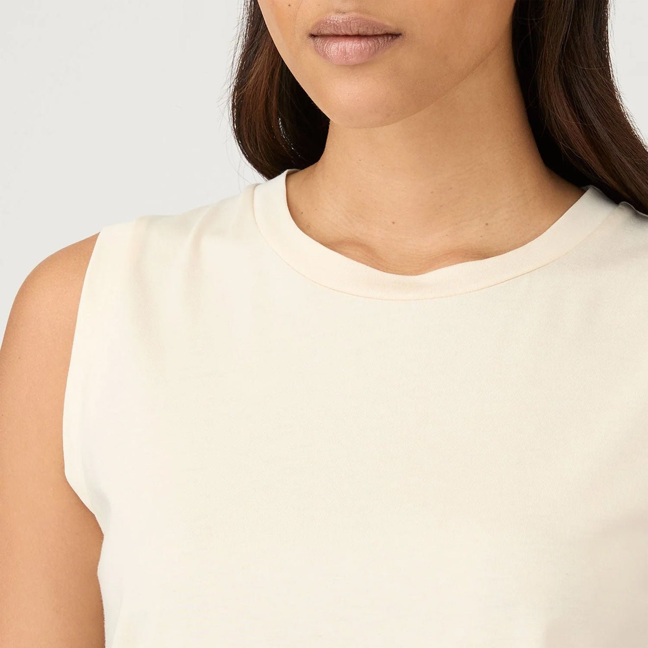 Sunspel Womens Tank T-Shirt Undyed - The Sporting Lodge