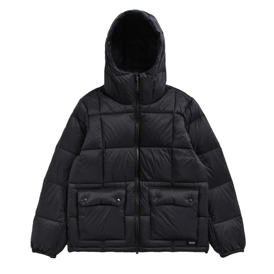 Taion Volume Hood Down Jacket Black - The Sporting Lodge
