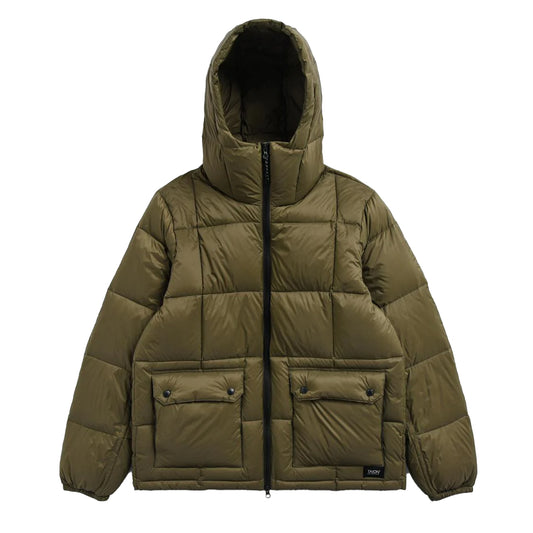 Taion Volume Hood Down Jacket Olive - The Sporting Lodge