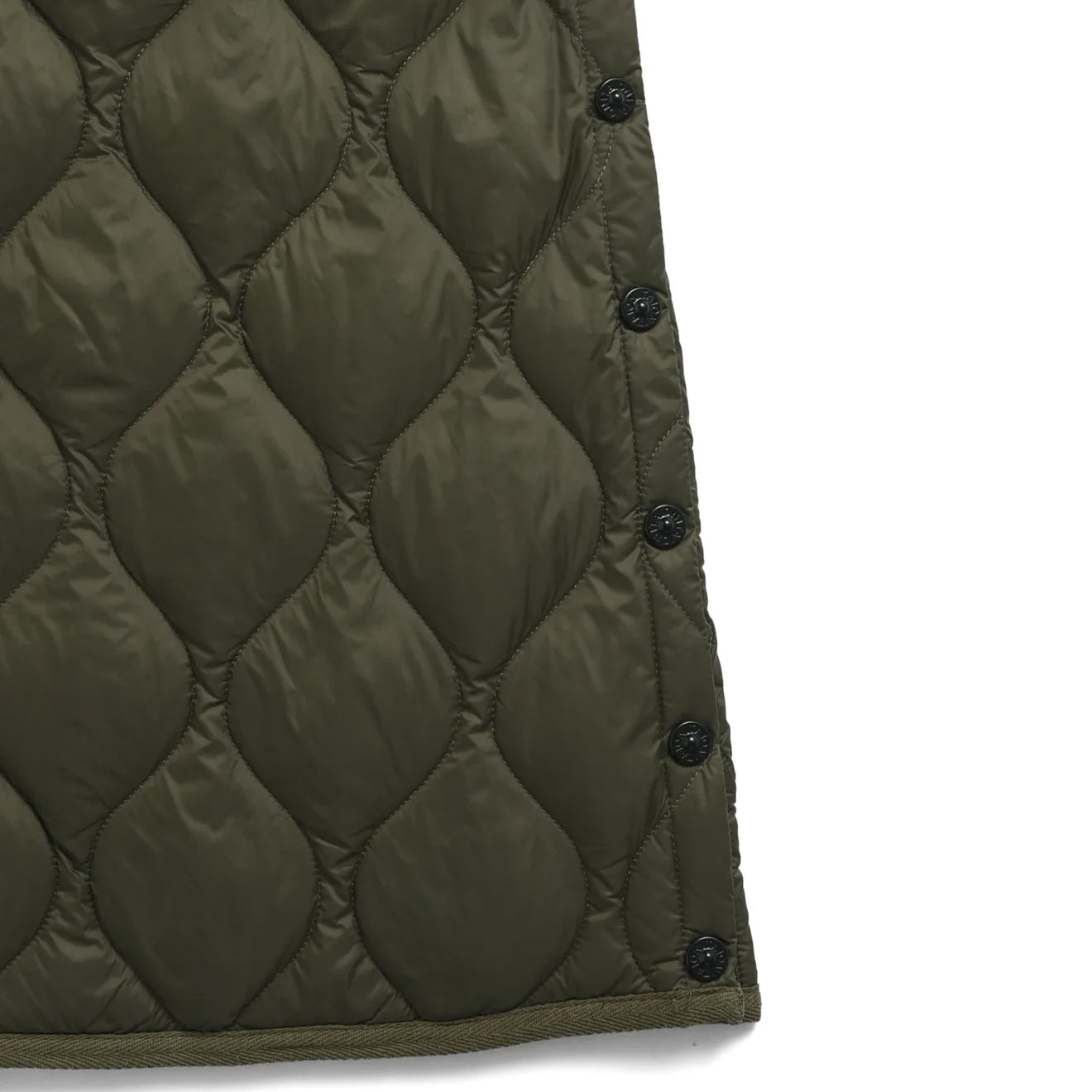 Taion Womens Military Snap Button Down Skirt Dark Sage Green - The Sporting Lodge