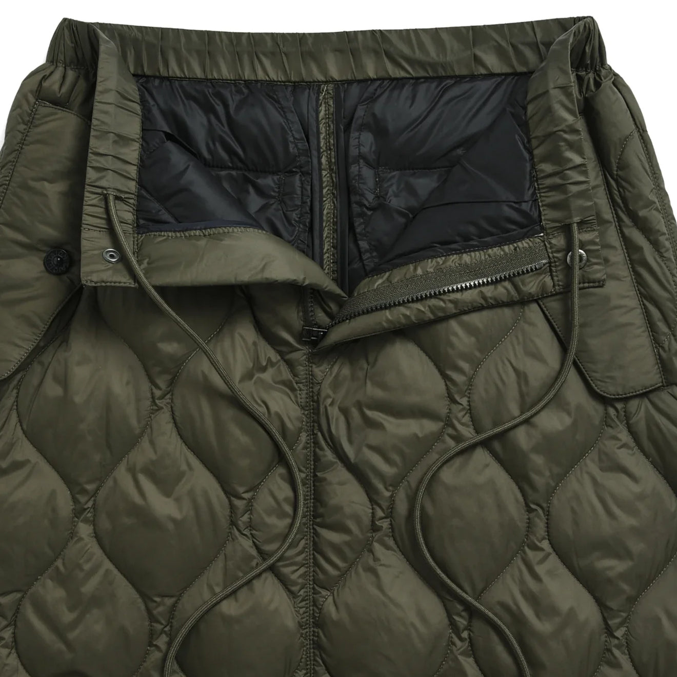 Taion Womens Military Snap Button Down Skirt Dark Sage Green - The Sporting Lodge