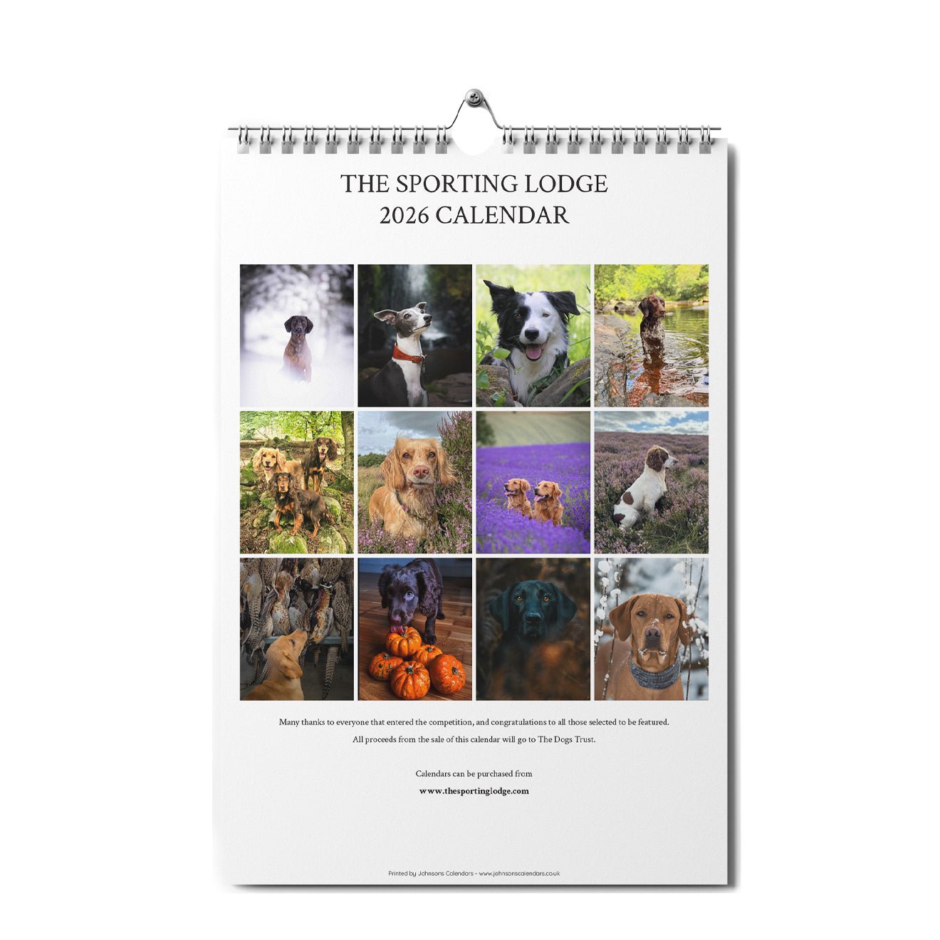 The Sporting Lodge 2026 Dog Calendar - The Sporting Lodge