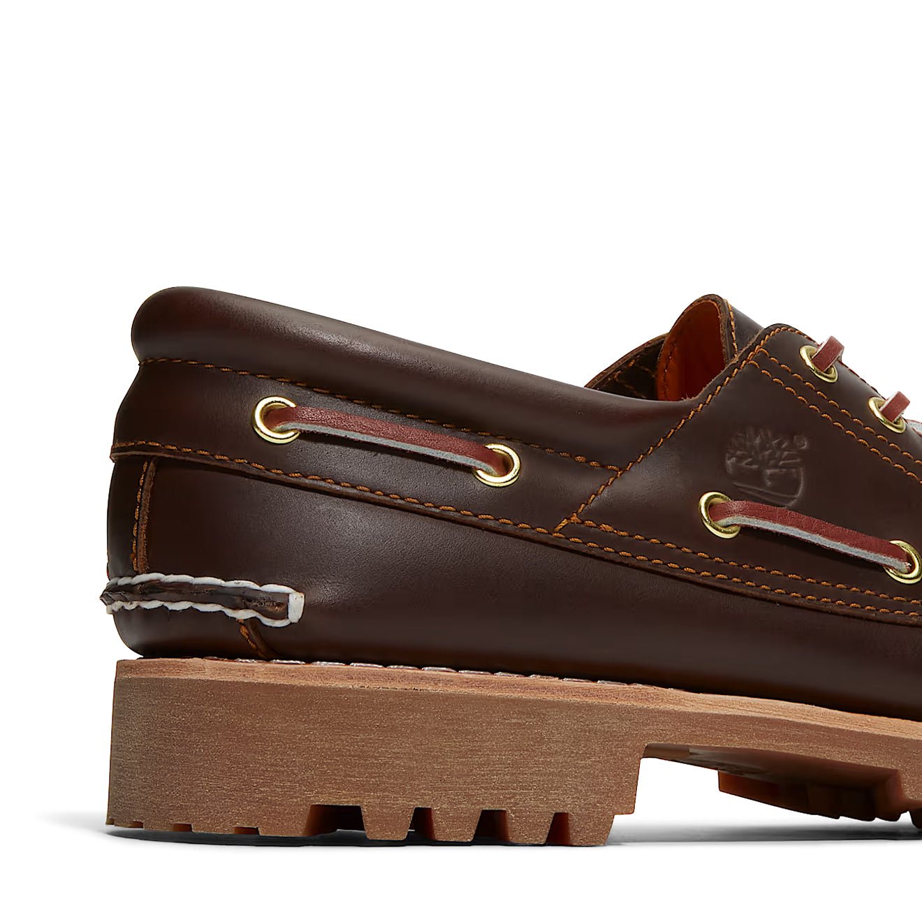 Timberland Authentic 3-Eye Lug Handsewn Boat Shoe Brown - The Sporting Lodge