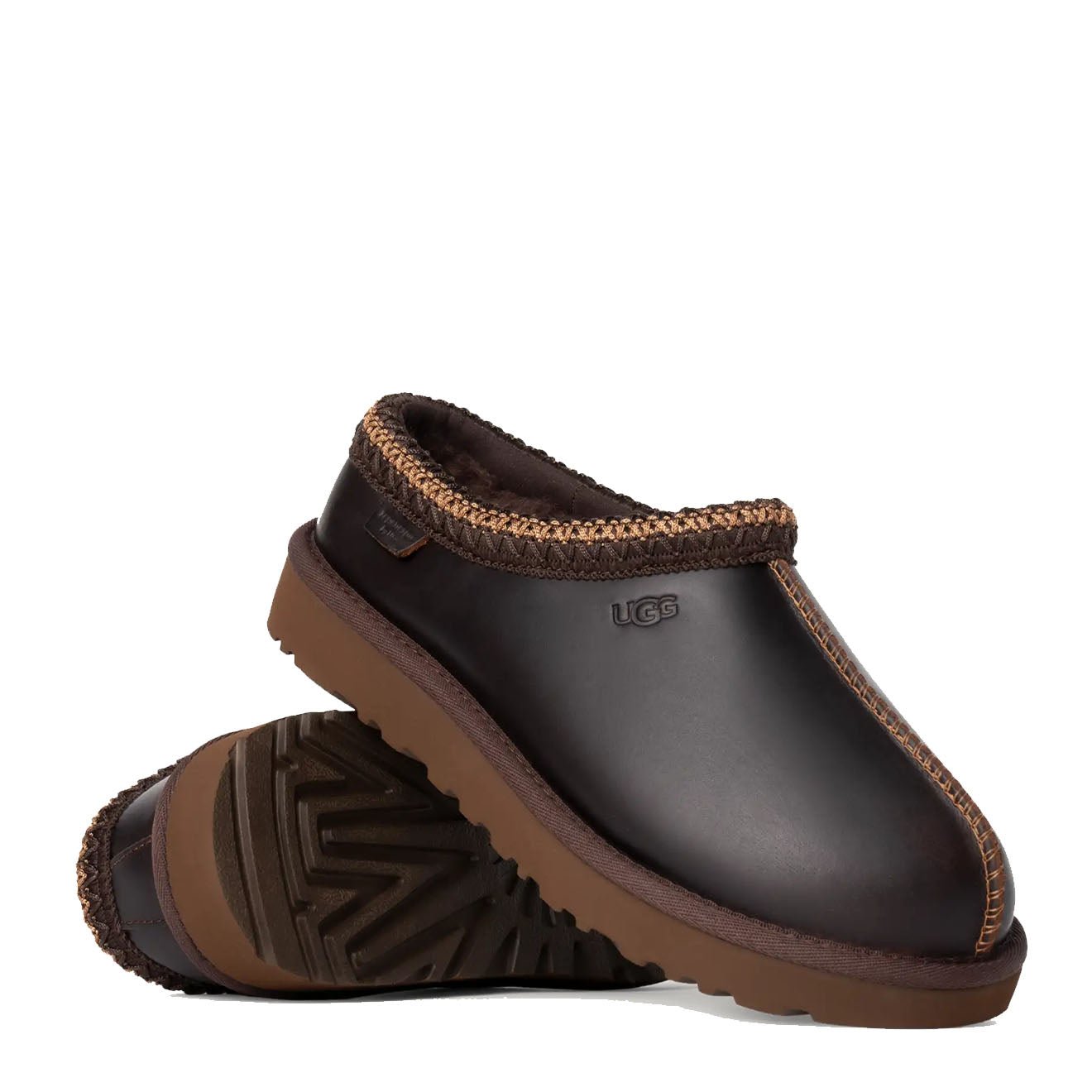 UGG Tasman Leather Regen Slipper Ironwood - The Sporting Lodge